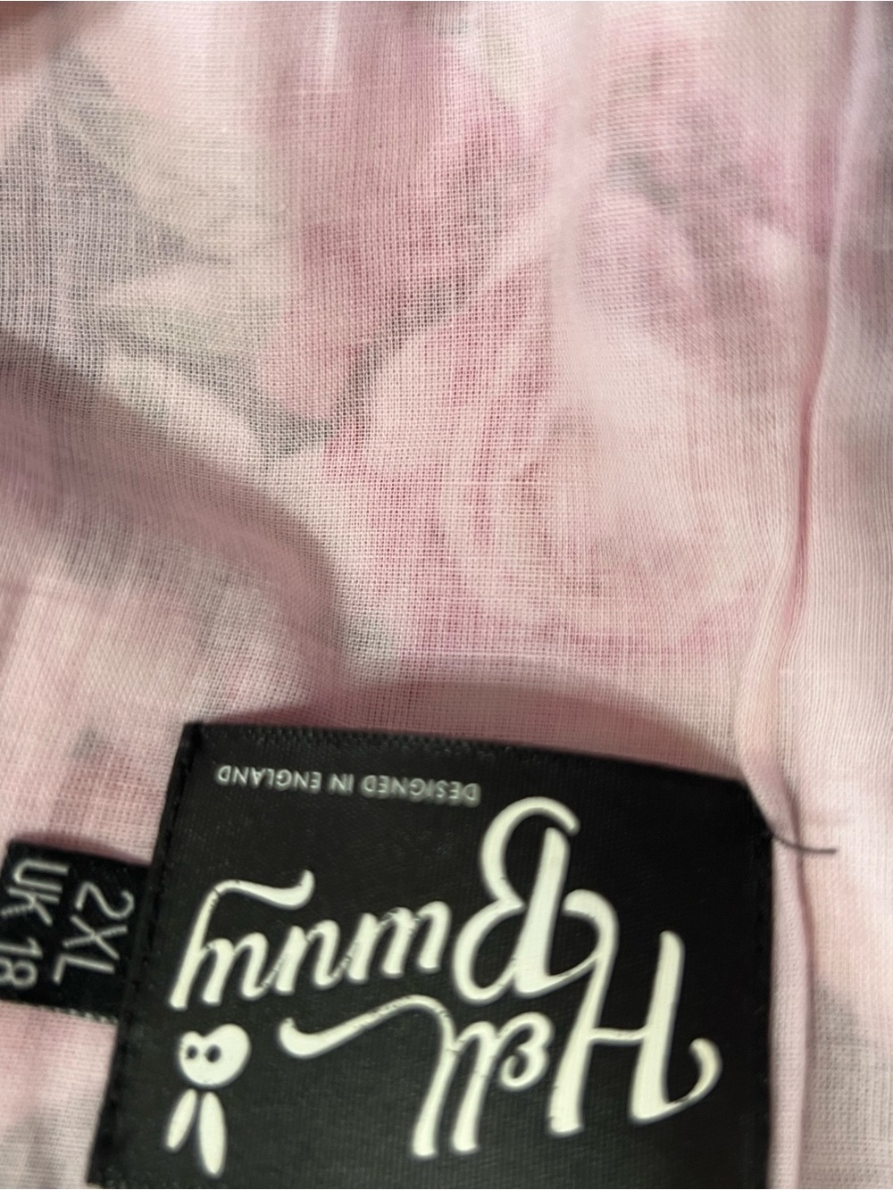 Hell Bunny Pink Harlequin Print Dress - Picture 2 of 3